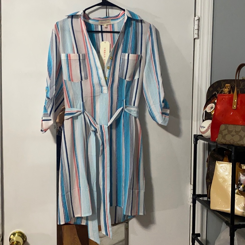 NWT Urban Girl stripped Dress size Small